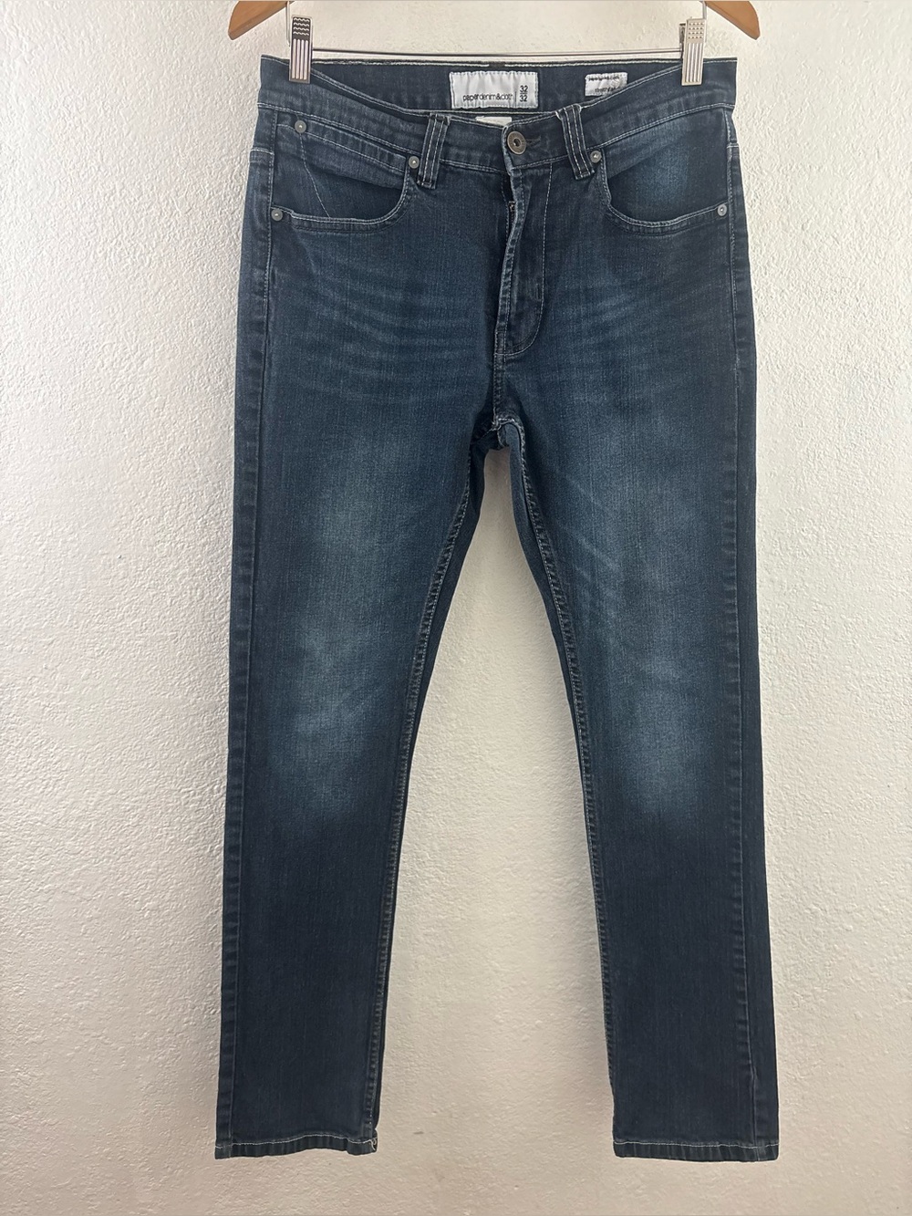 Paper Denim & Cloth jeans dark wash and classic five-pocket styling 32/32